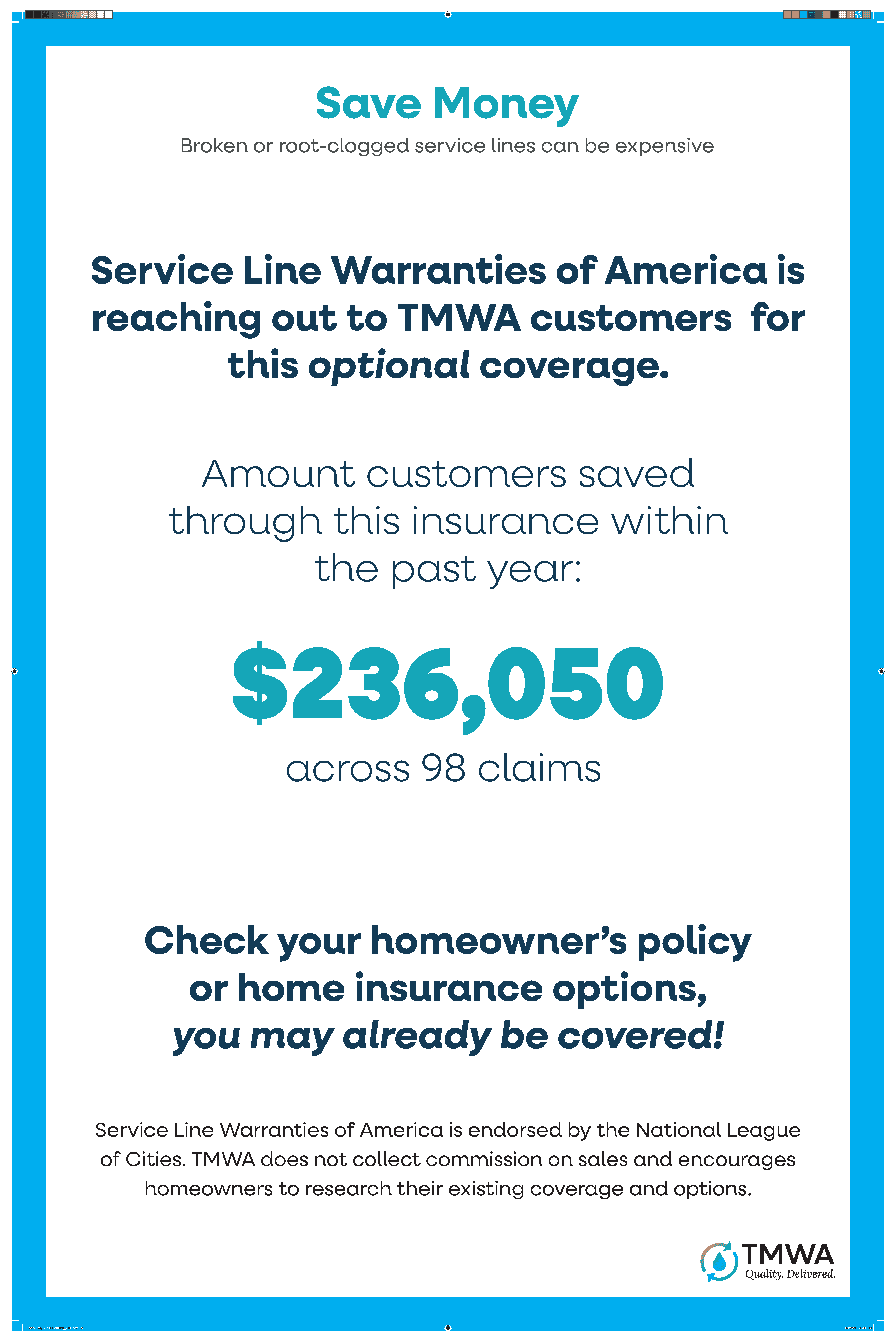 Fall 2023 - Spring 2024: Representative Savings Using Service Line Insurance
